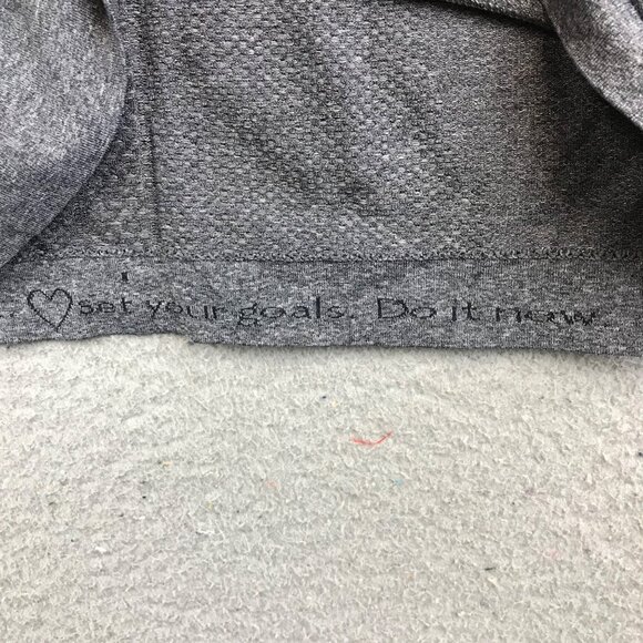 Lululemon Swiftly Tech 1/2 Zip Gray Reflective Sz 4 Long sleeve - Picture 9 of 11